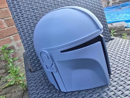 Printed mandalorian helmet - mandalorian,