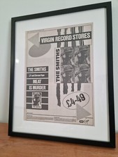 THE SMITHS Original framed promo ad poster. 1985.A3.Frame size 53cm x 43cm 