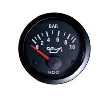 Vdo oil pressure gauge - oil, 0-10