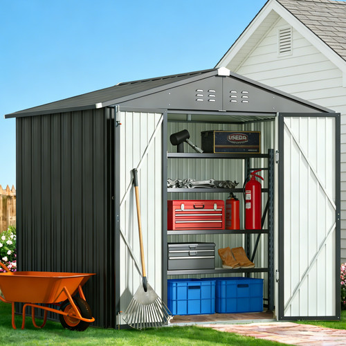 8x6 outdoor storage shed - ft,
