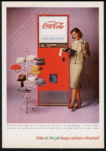 1959 coke machine woman - 1959,