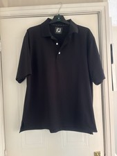 FootJoy black solid pique golf