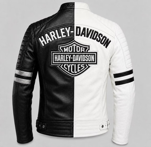 Men leather biker - men's,