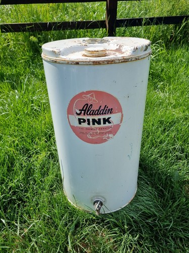 Vintage aladdin pink paraffin - aladdin,
