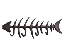 Cast Iron FISH Bones Wall