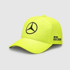 Mercedes F1 Formula One Team Mens Cap Lewis Hamilton Neon Yellow Houndstooth Hat