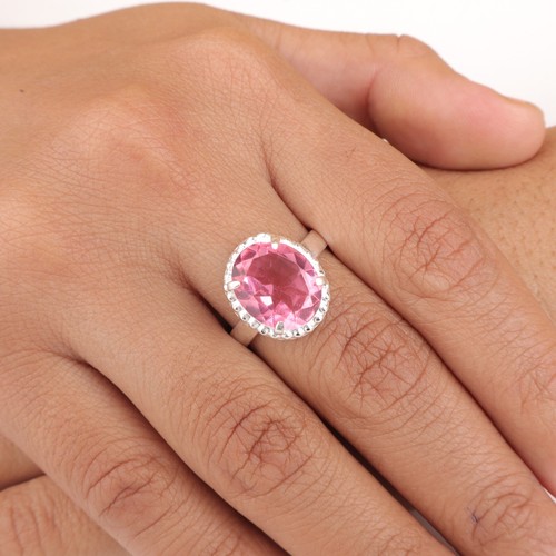 Pink tourmaline gemstone 925 - tourmaline,