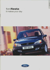 Ford Fiesta 2000-01 UK Market Sales Brochure Zetec S Ghia LX Finesse Encore