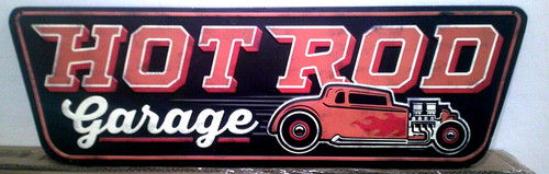 Hot rod garage - hot, metal