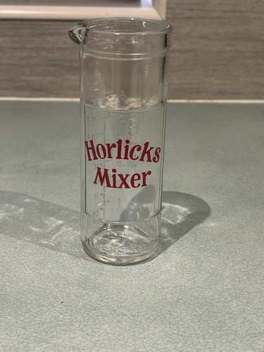 Vintage horlicks mixer glass - vintage,