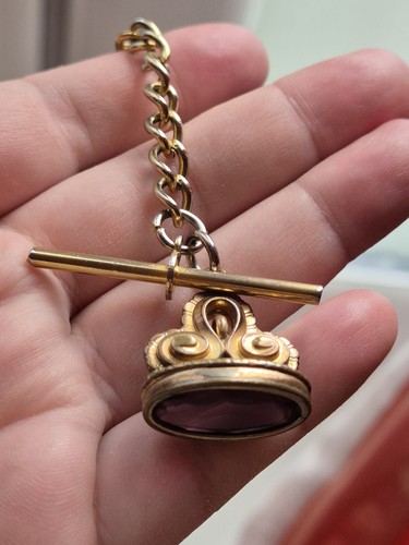 Antique rose gold tone pocket - antique,