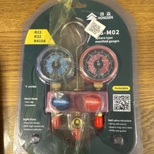 Mini G1/4 Metal Knob Diagnostic Manifold Gauge for Air Conditioning Tool(C1)