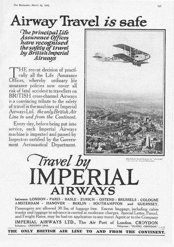 Imperial airways airway travel - imperial,