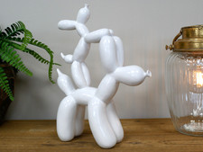 White Balloon Dog Ornament –