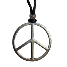 CND Necklace Large Pendant Peace Ban The Bomb Beaded Corded Statement Jewellery