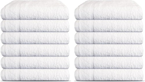 White salon towel 27 - white,