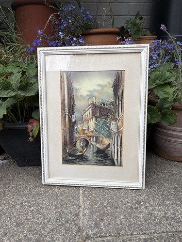 Vintage venetian framed - vintage,