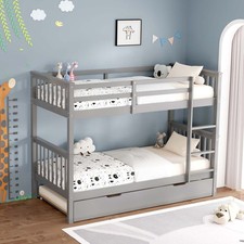 OLIVER GREY WOODEN BUNK BED