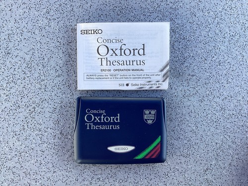 Seiko concise oxford - oxford, thesaurus
