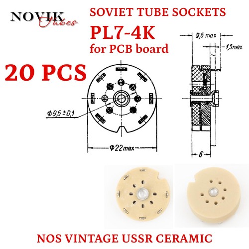 20x pl7 pcb tube - pl7-4k, socket