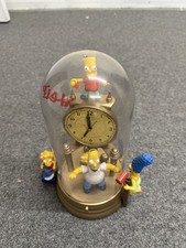 The Simpsons 2003 Animated Talking Dome Clock Rare Boxed