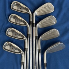GREAT STARTER SET OF WILSON GOLF IRONS ALL FITTED WITH NEW GRIPS 4-SW FORGIVING