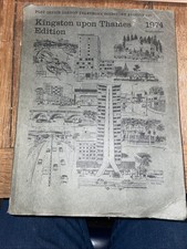 Post Office  London Telephone Directory Sept 1974 Kingston Upon Thames Edition.