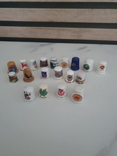 Collection Of Thimbles From Around The World. Including A Wooden One From Salem.