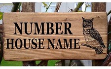 Owl Door Name Sign Plaque