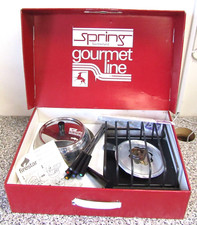 Vintage Spring Switzerland Fondue Bourguignonne Set Stainless Steel - Boxed