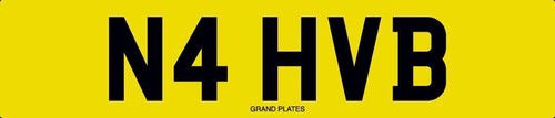 Private number plate hvb - number,