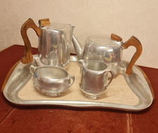 Picquot Ware Tea Set With Tray