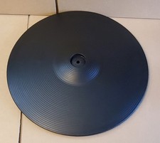 🤖🥁 ROLAND V DRUMS CY-15R CYMBAL trigger pad 3 zone trigger White & bell 🤖🥁