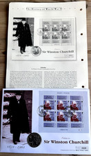 1874-1965 Sir Winston Churchill 1999 Gibraltar Crown Coin & First Day Cover