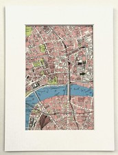 Vintage 1956 London Map -