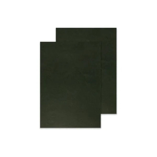 Black leathergrain comb - black,