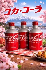 3 x Coca Cola Japanese Metal