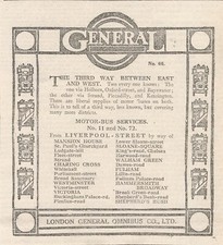 1913 london general omnibus - london,