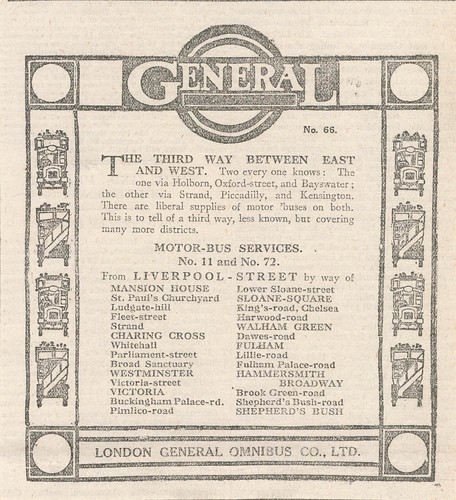 1913 london general omnibus - general,