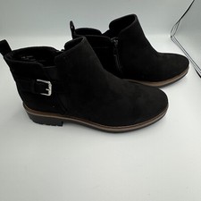 Esprit Women's Sienna Ankle Boots Black Size 9.5 Casual Booties Box is Damaged