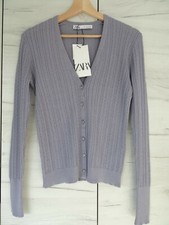 ZARA GREY/LAVENDER CABLE-KNIT