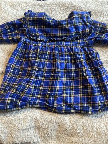 Blue tartan dress - tartan,