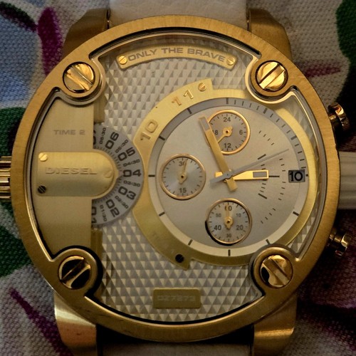 Watch diesel dz7273 white - watch, big