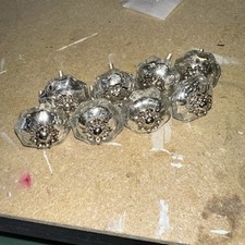 Silver Metal With Cream Drawer