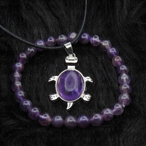 Amethyst bracelet set - bracelet,