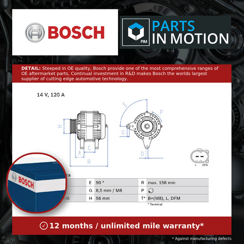 Alternator fits golf mk4 - vw,