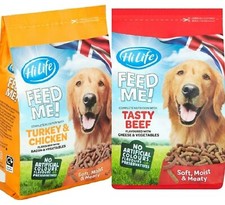 FEED ME! hi life moist soft dog food turkey chicken tasty beef adult pet feed