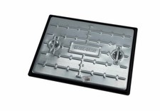 CLARKE DRAIN PC6BG 5T GALVANISED STEEL MANHOLE COVER AND FRAME 600MM x 450MM