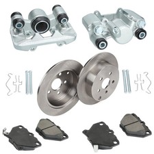 PAIR REAR BRAKE CALIPERS DISCS