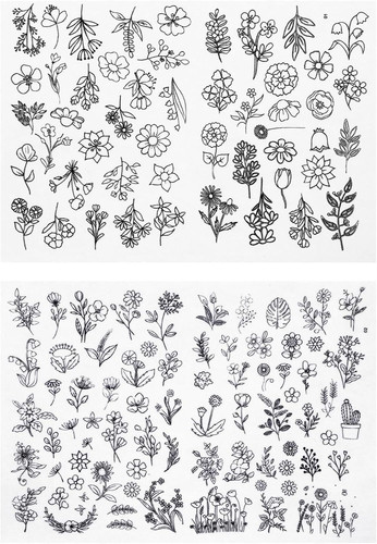 122 pcs embroidery patterns - 122,